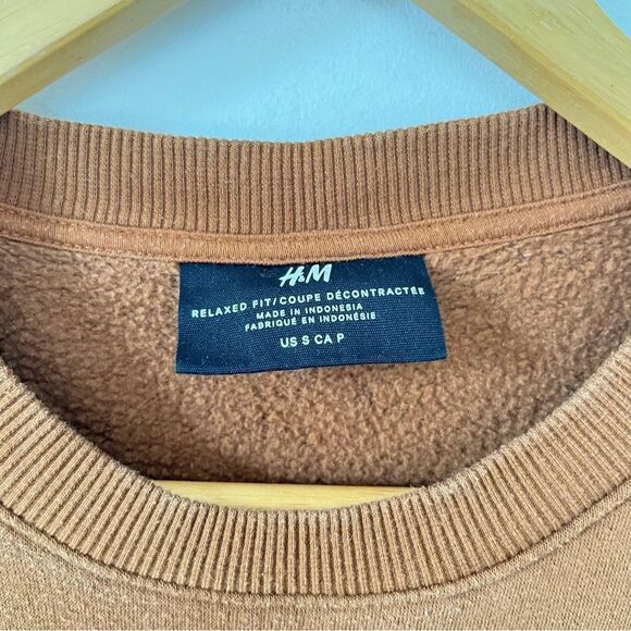 H&M Earthy Brown Relaxed Fit Crewneck Sweatshirt - Picture 4 of 5
